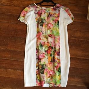 Club Monaco silk floral dress